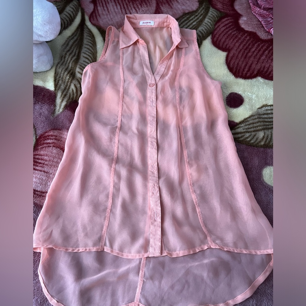 Jellybean blouse women’s color orange size xs